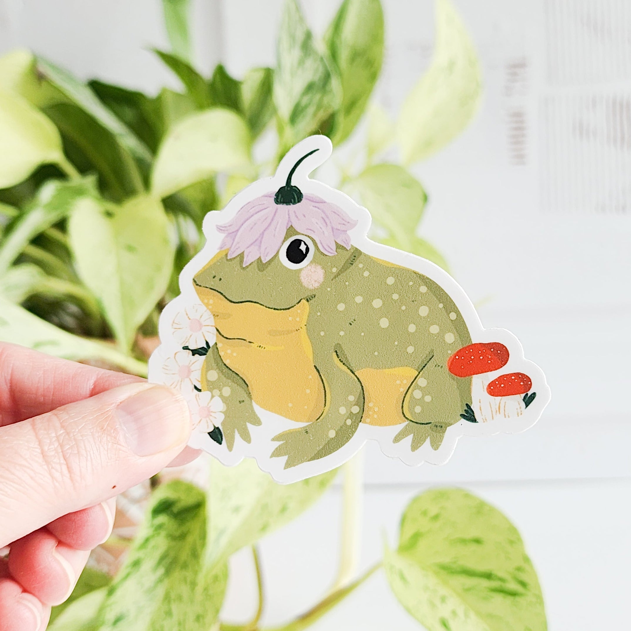 hoppy toad vinyl sticker