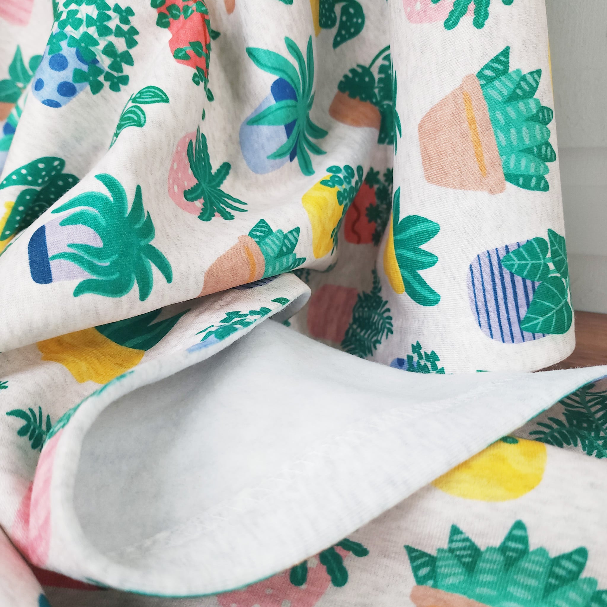 houseplants sweatshirt blanket