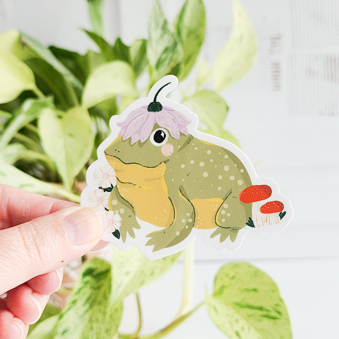 hoppy toad vinyl sticker