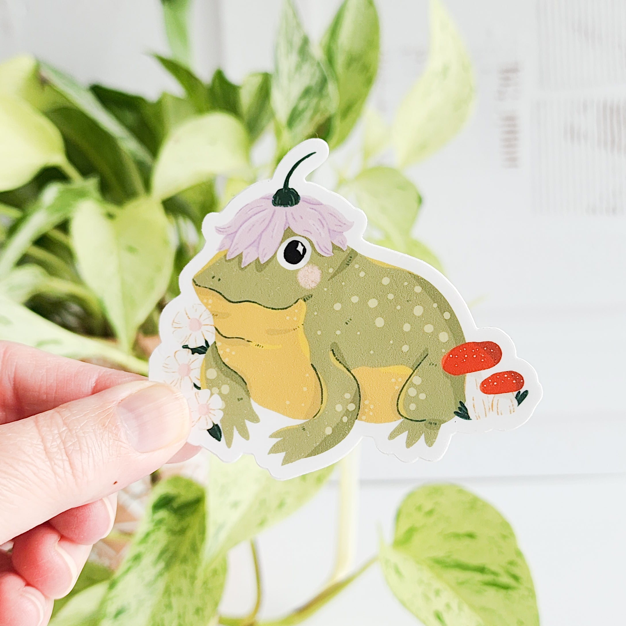 hoppy toad vinyl sticker