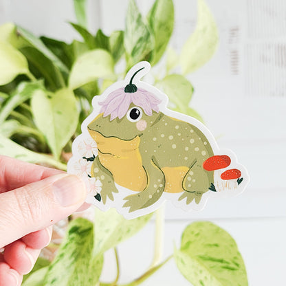 hoppy toad vinyl sticker