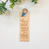 wooden bookmark with an owl that saus this is where you fell asleep