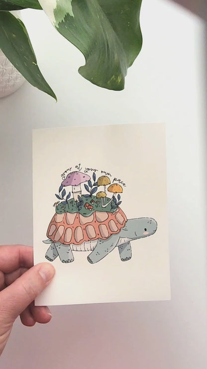 video of the mushroom meadow card being opened