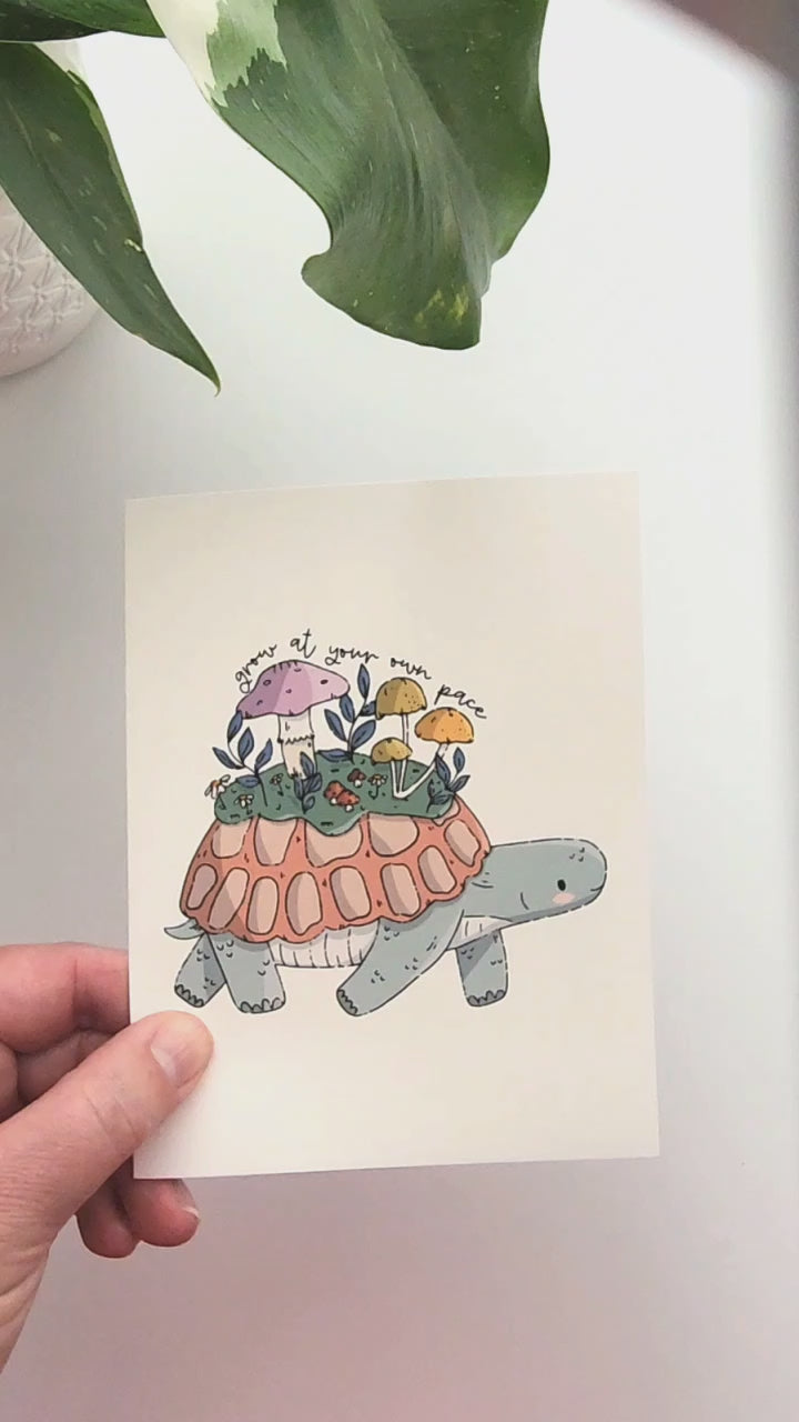 video of the mushroom meadow card being opened
