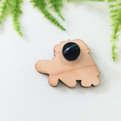 back of turtle pin with rubber pin back